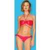Červené lesklé dvoudílné plavky Coralya