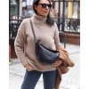 MARCO MAZZINI černá malá crossbody taška/ledvinka