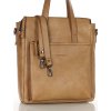 MARCO MAZZINI béžová kožená shopper taška