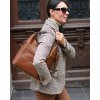 MARCO MAZZINI camel crossbody kabelka