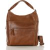 MARCO MAZZINI camel crossbody kabelka