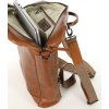 MARCO MAZZINI camel elegantní kožený batoh