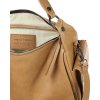 MARCO MAZZINI béžová středně velká kožená kabelka