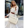 Peterson Béžová stylová shopper kabelka