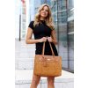Peterson Světle hnědá stylová shopper kabelka