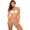 Béžové push-up plavky s vysokým pasem Marisa