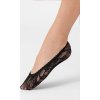 Černé ponožky do balerínek se vzorem Veneziana Pizzo Roselina