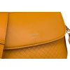 Rovicky Hořčicová crossbody taška se vzorem a klopou