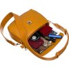 Rovicky Hořčicová crossbody taška se vzorem a klopou