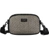 David Jones černá vzorovaná malá crossbody kabelka