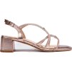 Rose Gold dámské sandály s ozdobnými pásky