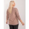 Tmavě béžová lehká basic mikina