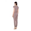 (Vel. S) Hnědý elegantní overal VT021 Brown