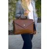 Elegantní hnědá dámská taška na notebook (Velikost ONE SIZE)