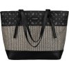 David Jones Černá vzorovaná shopper kabelka s nastavitelnou rukojetí