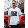 Bílé pánské tričko s potiskem