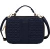 Peterson Tmavě modrá hranatá prošívaná kabelka
