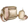 Rovicky Zlatá crossbody kabelka s odnímatelnou peněženkou