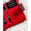 Peterson Červená středně velká peněženka Y673 (Velikost ONE SIZE)