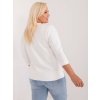 Bílá lehká basic mikina