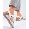 Pohodlné dámské bílé sandály