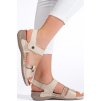 Pohodlné dámské béžové sandály