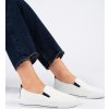 Bílé děrované slip-on