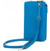 4U Cavaldi Modrá prošívaná peněženka s popruhem M753