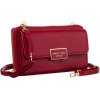 4U Cavaldi Bordó velká peněženka s odnímatelným popruhem M748