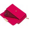 4U Cavaldi Tmavě růžová velká peněženka s odnímatelným popruhem M745
