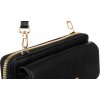 4U Cavaldi Černá velká peněženka s odnímatelným popruhem M744
