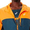 Modro-žlutá pánská větrová bunda ASICS Fujitrail Packable Windbreaker