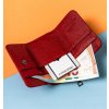 Lorenti Červená malá lakovaná peněženka S277