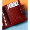 Lorenti Červená malá  kožená peněženka S276