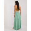 Pistáciová dlouhá sukně