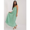 Pistáciová dlouhá sukně