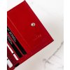 Cavaldi Červená hladká malá kožená peněženka M527