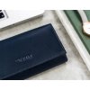 Cavaldi Tmavě modrá kožená jednobarevná dámská peněženka M411