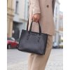 MARCO MAZZINI Černá dámská elegantní shopper kabelka