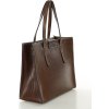 MARCO MAZZINI Tmavě hnědá elegantní shopper kabelka