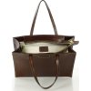 MARCO MAZZINI Tmavě hnědá elegantní shopper kabelka