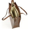 MARCO MAZZINI Tmavě hnědá elegantní shopper kabelka
