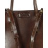 MARCO MAZZINI Tmavě hnědá elegantní shopper kabelka