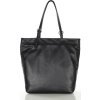 MARCO MAZZINI Černá dámská kožená shopper kabelka