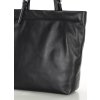 MARCO MAZZINI Černá dámská kožená shopper kabelka
