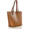 MARCO MAZZINI Hnědá prostorná shopper kabelka (Velikost ONE SIZE)