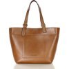 MARCO MAZZINI Hnědá prostorná shopper kabelka (Velikost ONE SIZE)