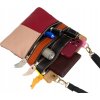 Barevná kožená crossbody kabelka