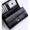 Rovicky Černá dámská prošívaná kožená peněženka V300