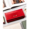 Rovicky červená velká kožená peněženka V315